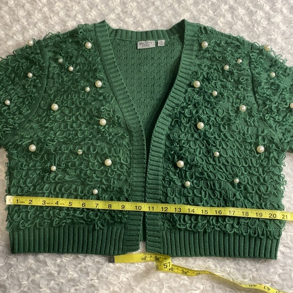 Mighty Fine loop & pearl cardigan- see measurements for sizing! Gorgeous❤️ - Picture 8 of 10